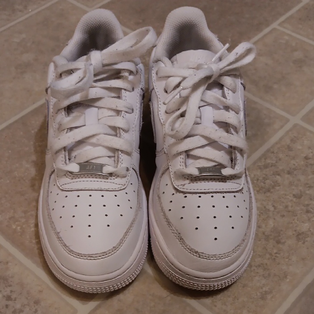 Nike Air Force 1. Size 5.5 Youth. All White Color